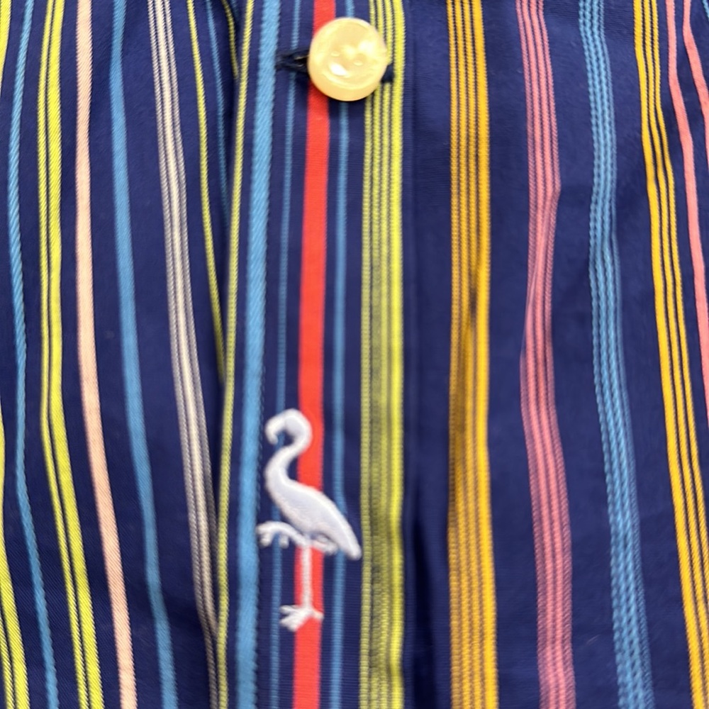TAILORBYRD BOYS COLORFUL COTTON STRIPED BUTTON UP SHIRT WITH CONTRASTING CUFFS - Picture 4 of 8